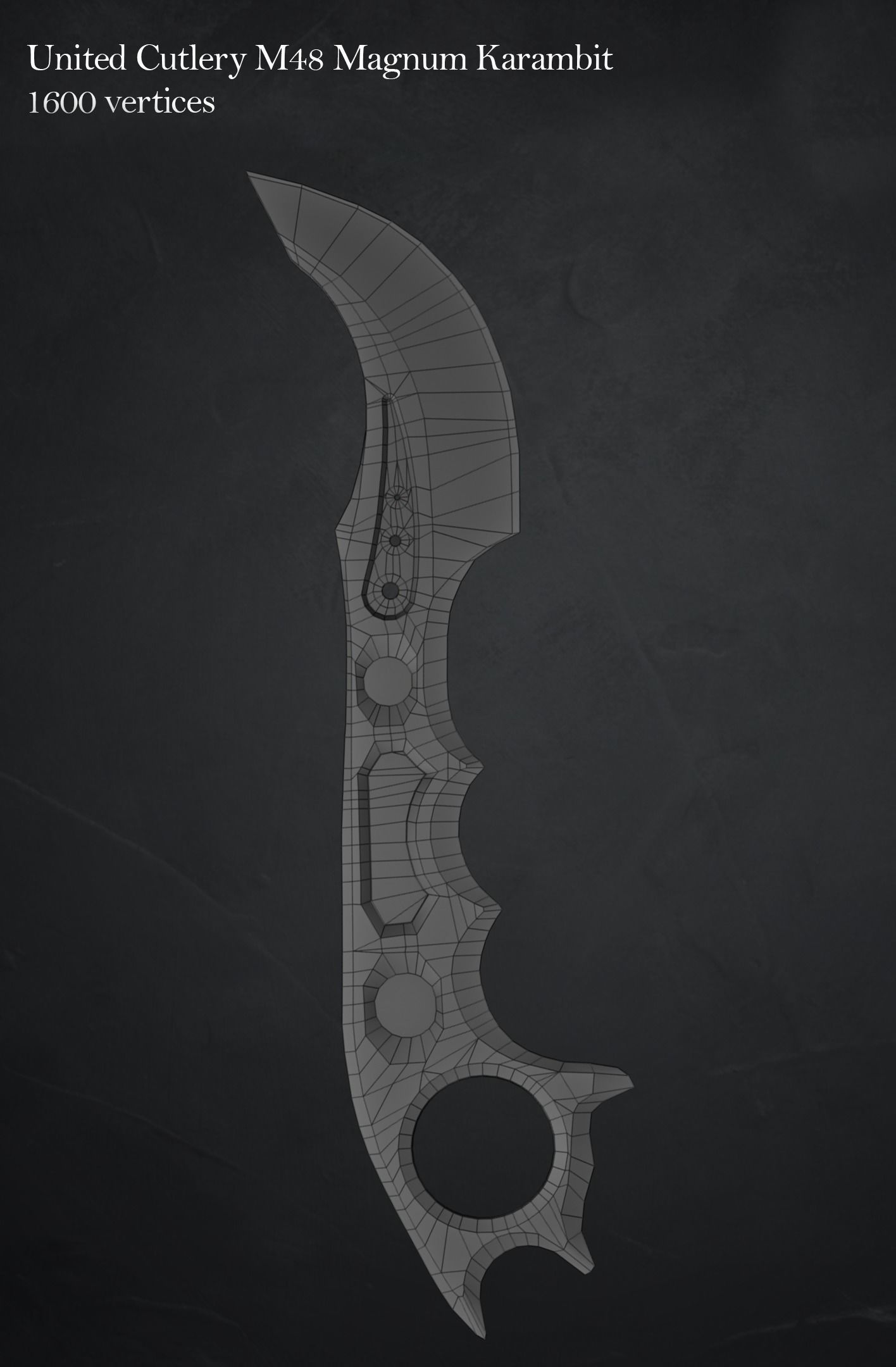 Karmabit knife Collection Low-poly 3D model_3