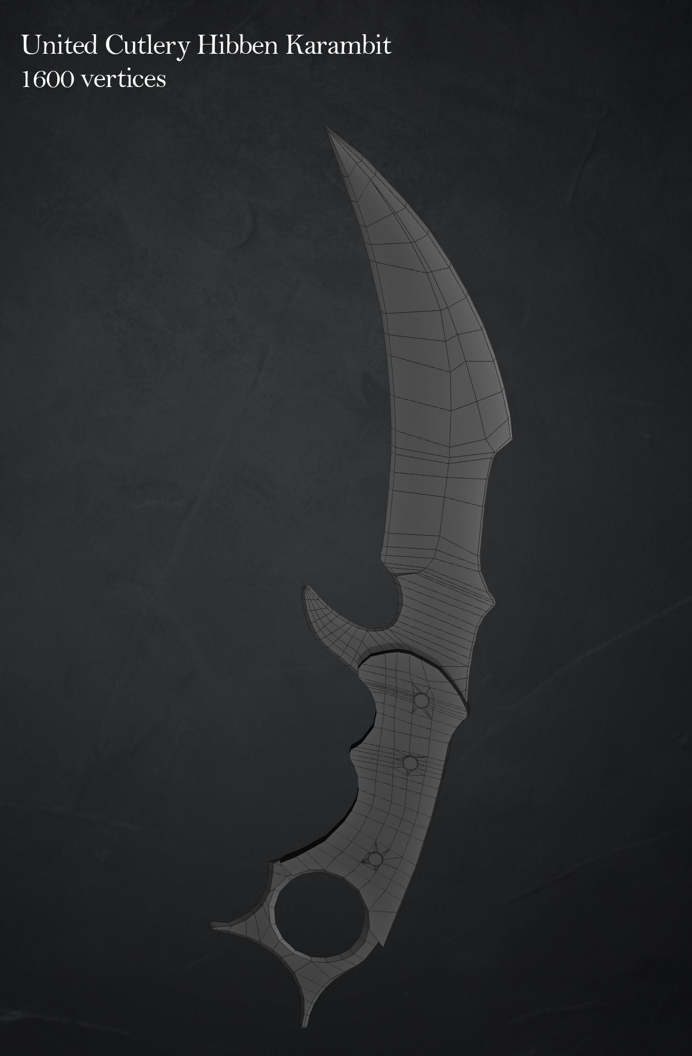 Karmabit knife Collection Low-poly 3D model_7