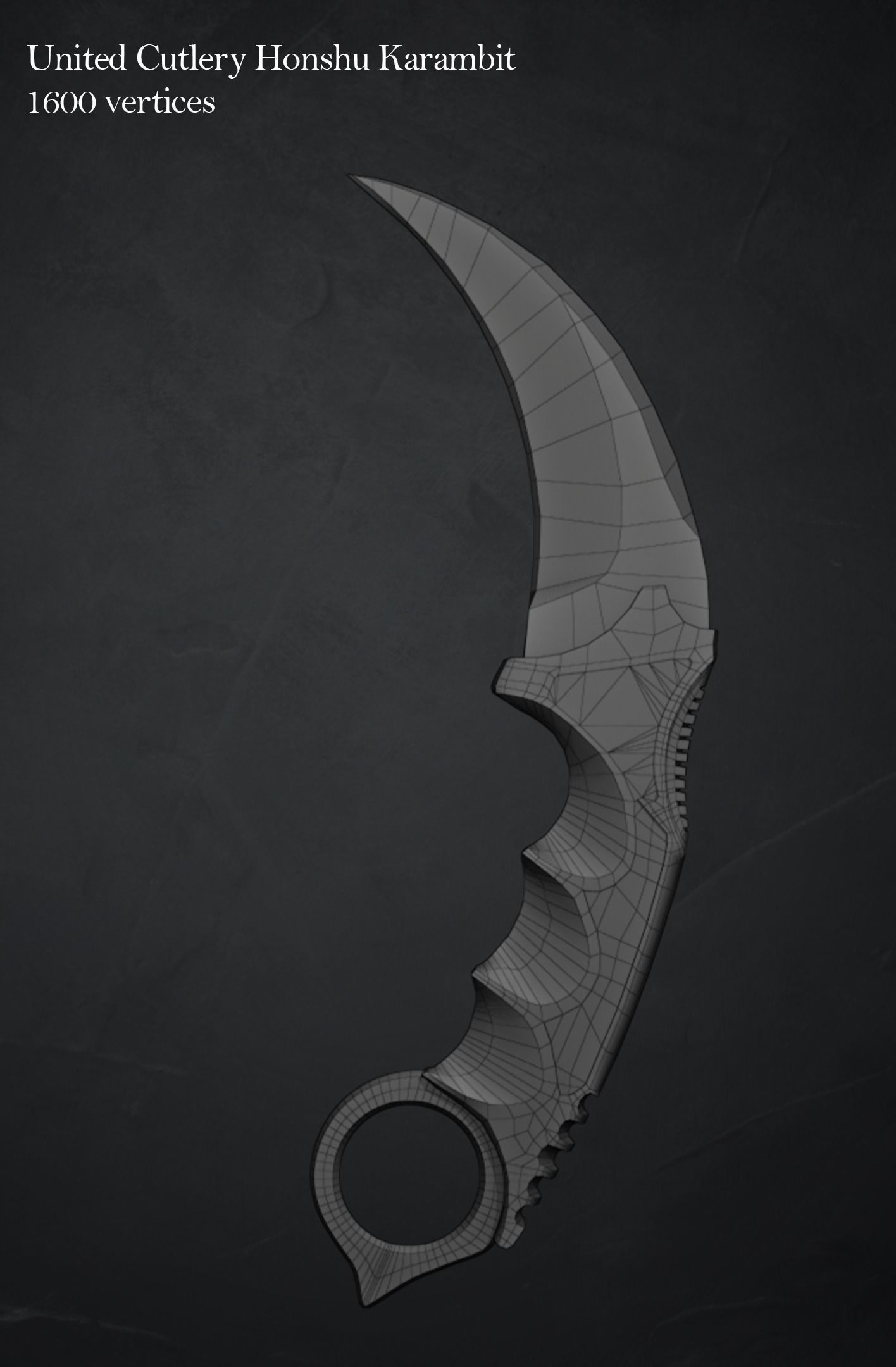 Karmabit knife Collection Low-poly 3D model_1