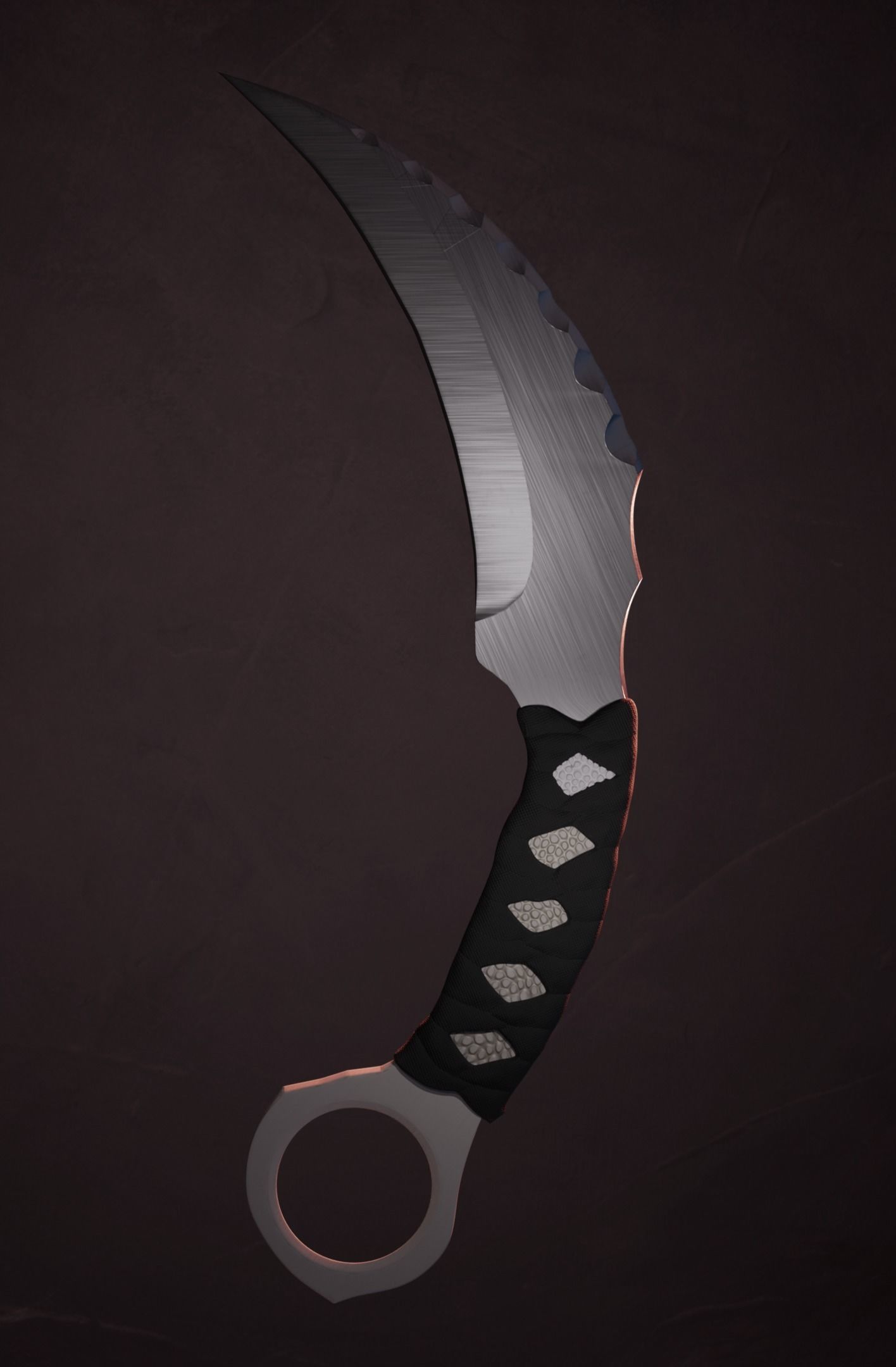 Karmabit knife Collection Low-poly 3D model_8