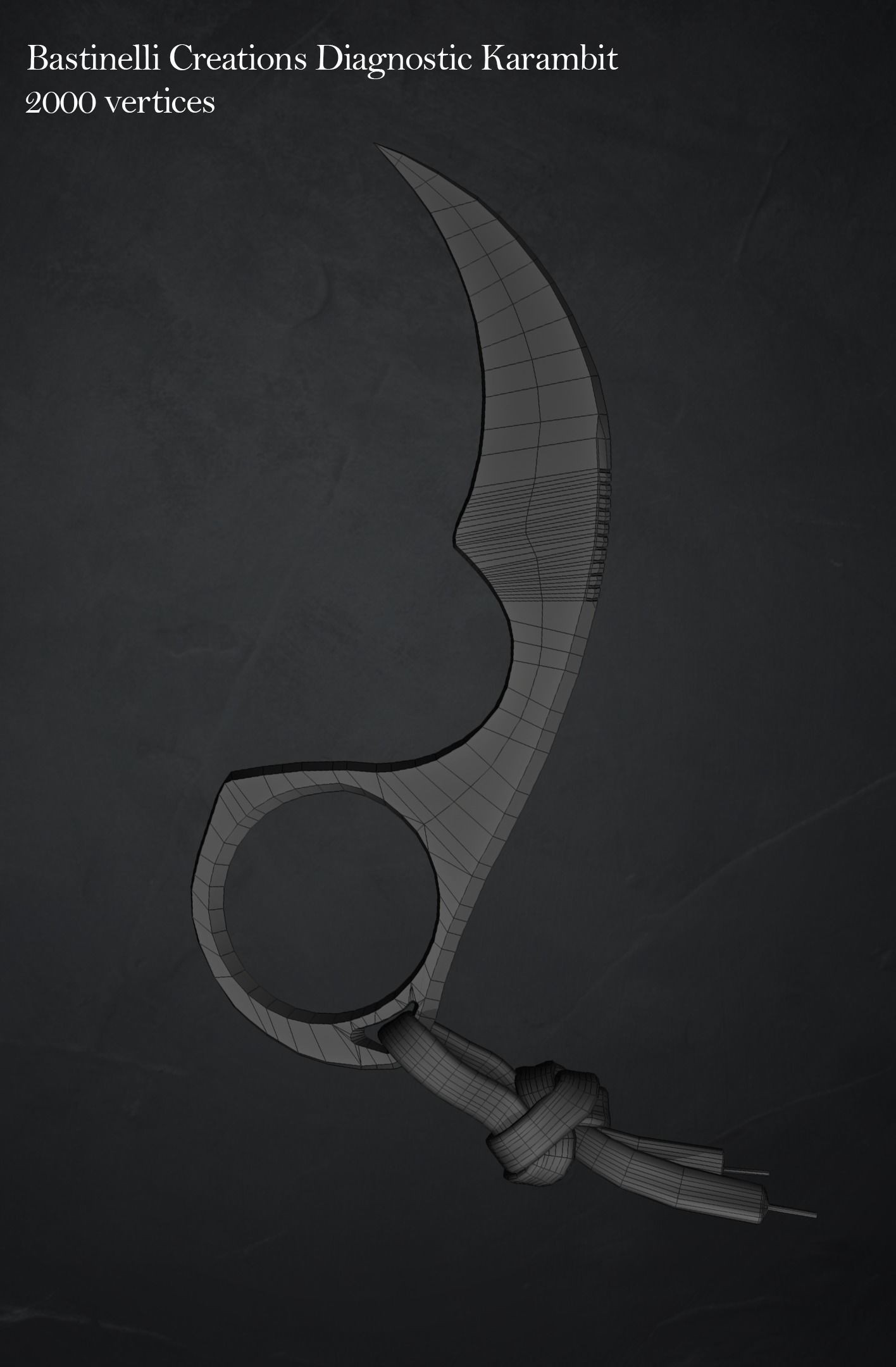 Karmabit knife Collection Low-poly 3D model_17