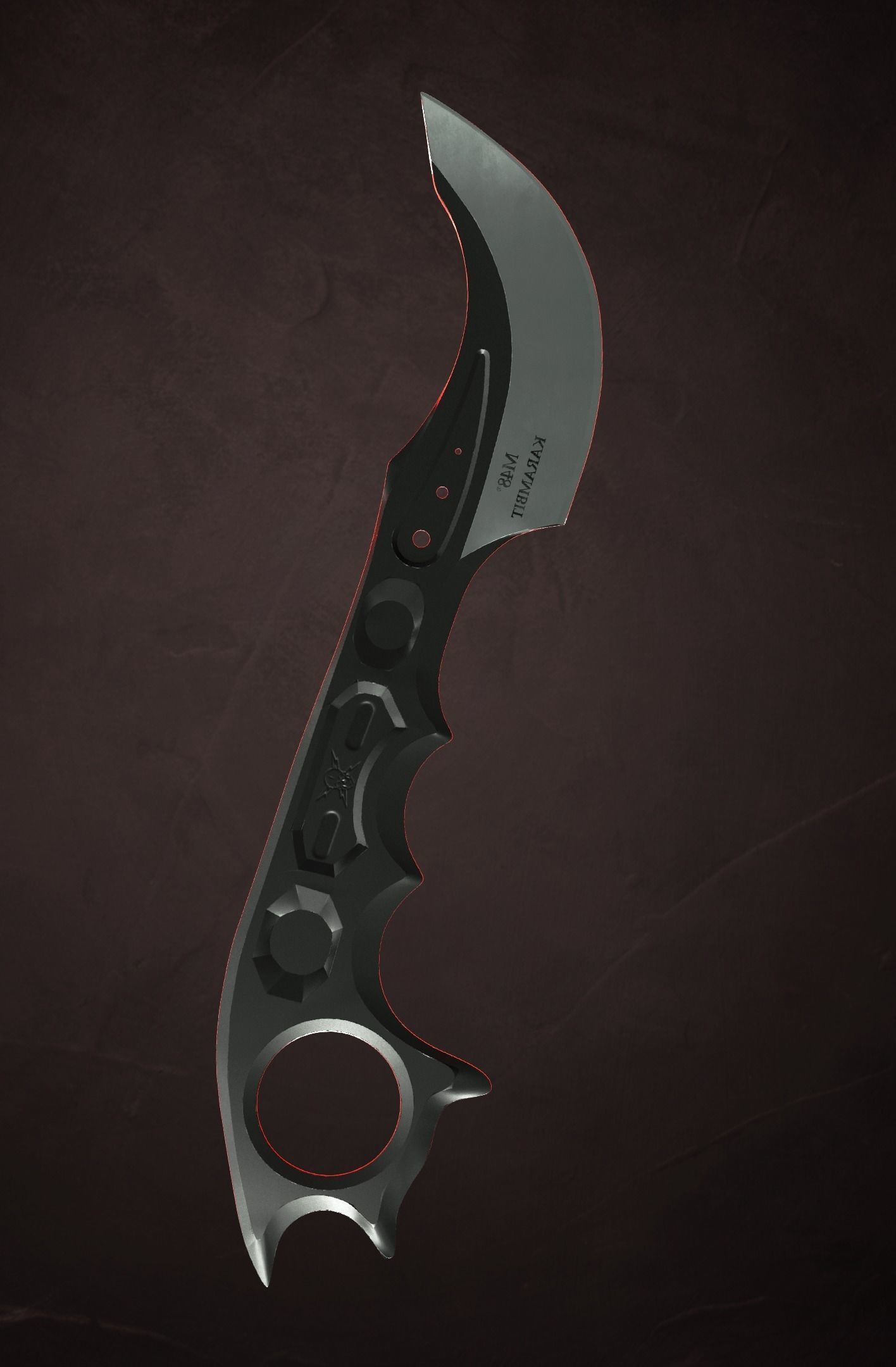 Karmabit knife Collection Low-poly 3D model_2