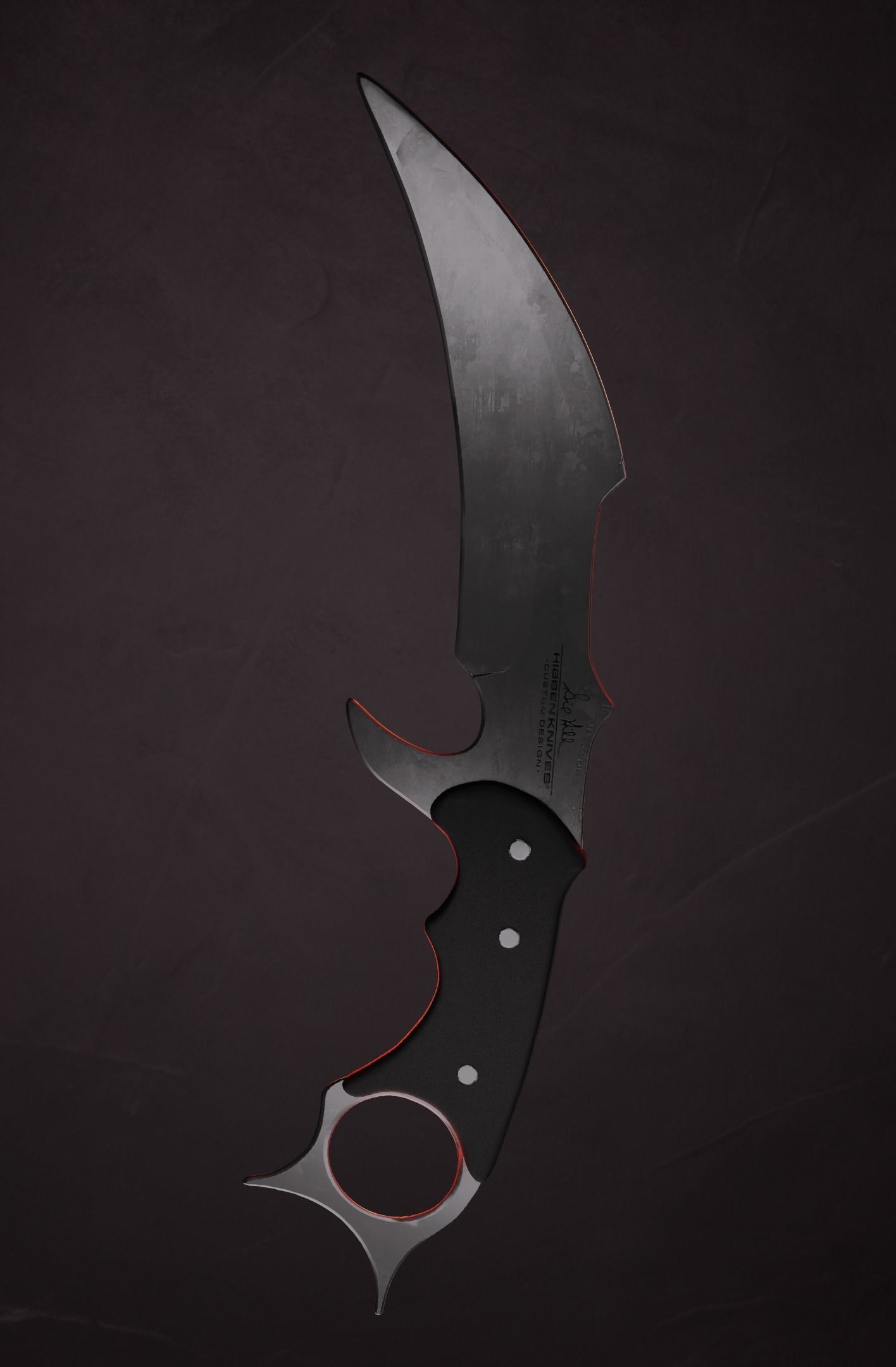 Karmabit knife Collection Low-poly 3D model_6
