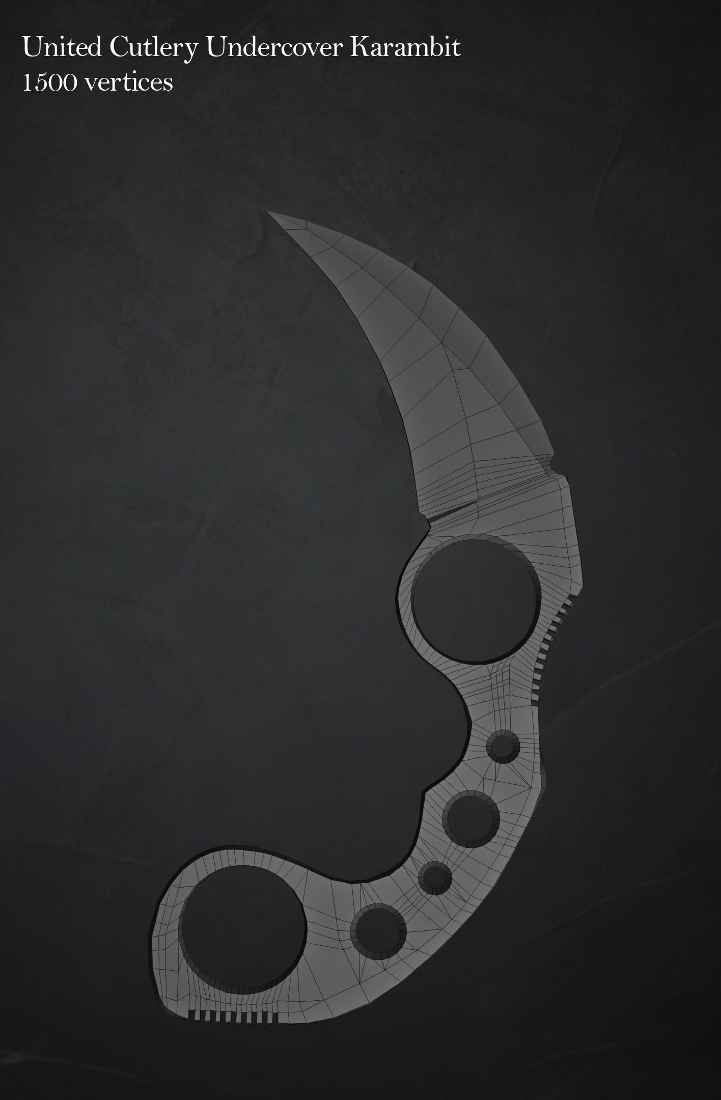 Karmabit knife Collection Low-poly 3D model_5