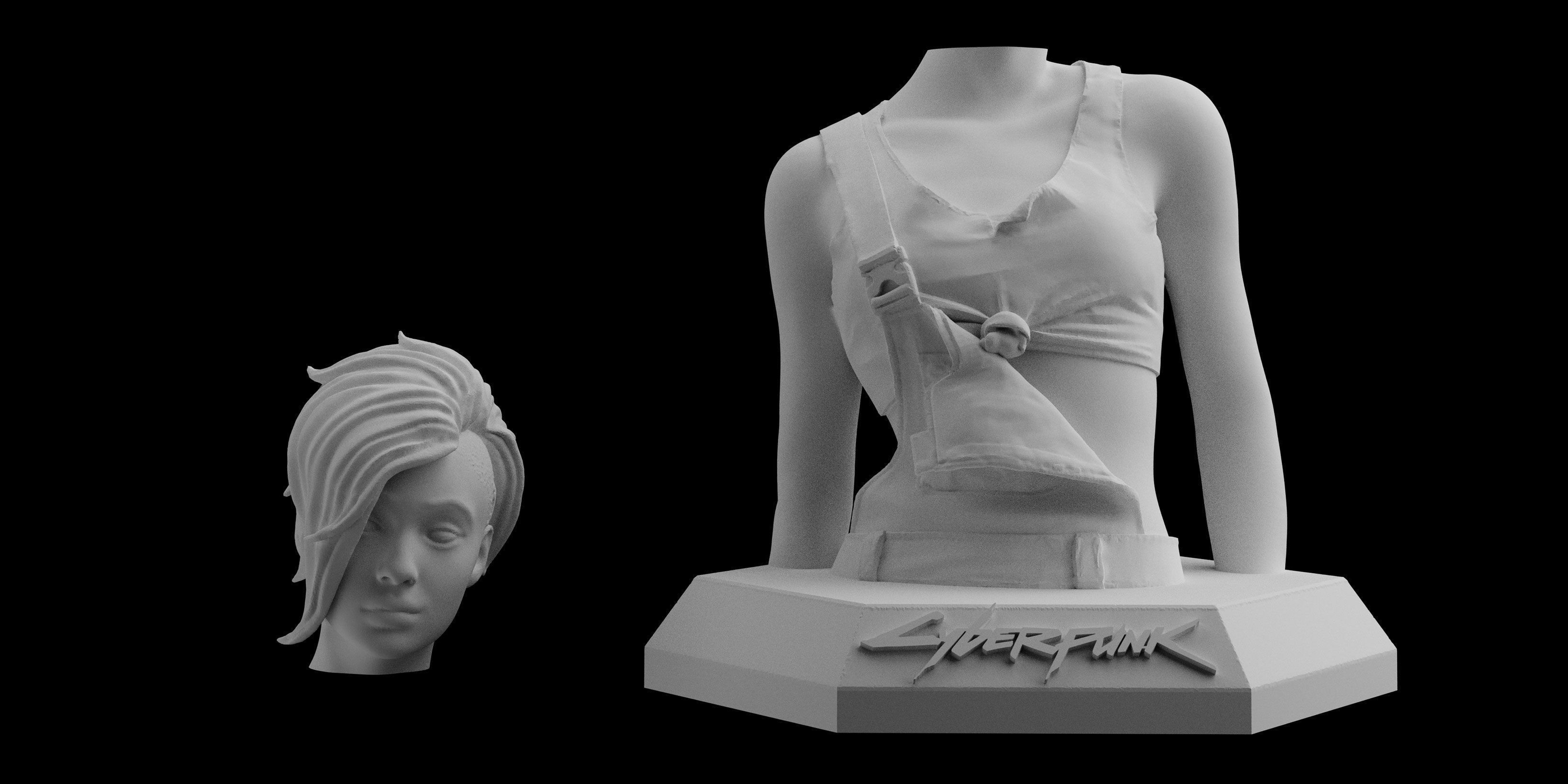 Cyberpunk 2077 Judy Alvarez Download 3D print model 3D print model_5