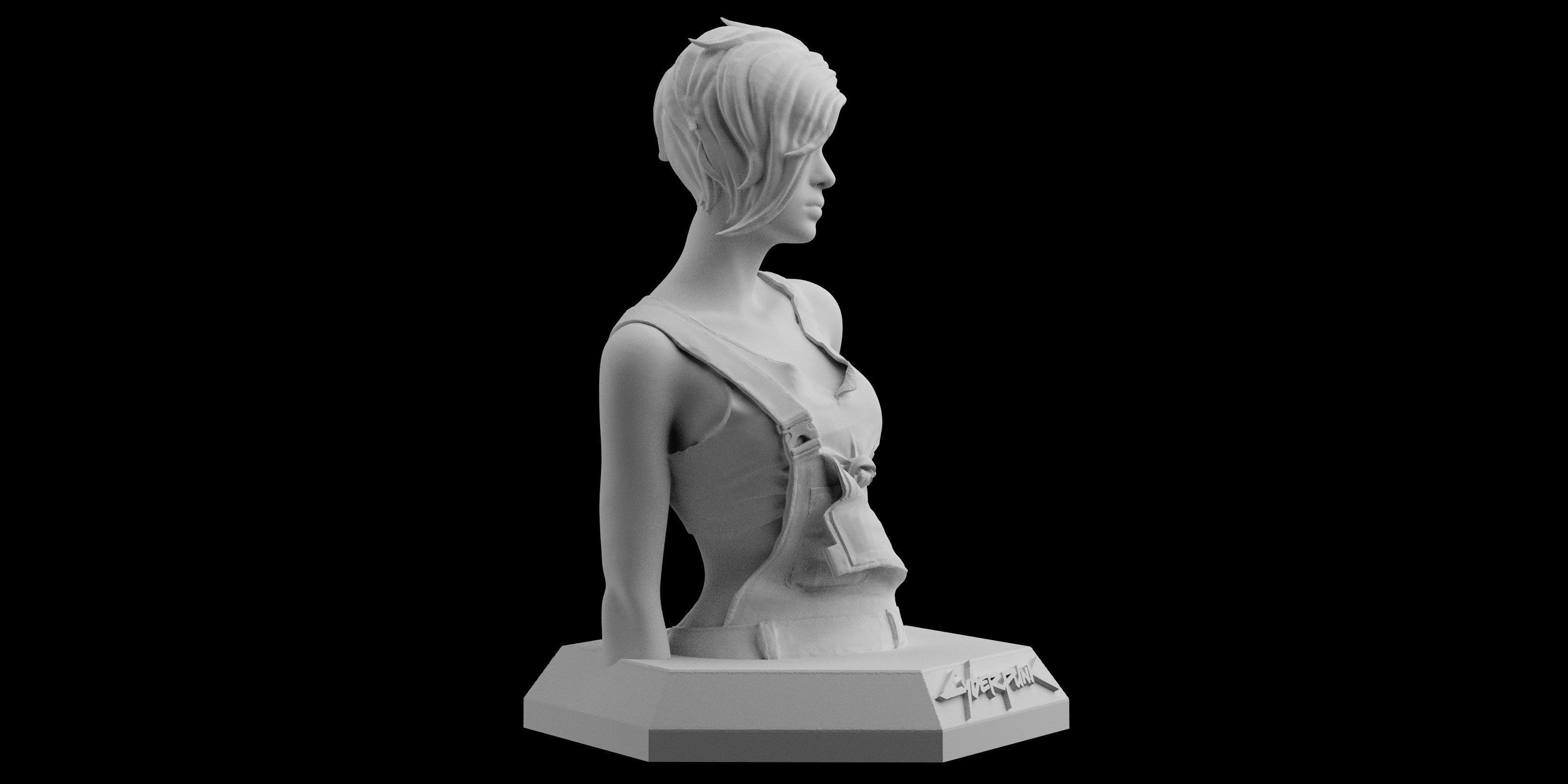 Cyberpunk 2077 Judy Alvarez Download 3D print model 3D print model_1