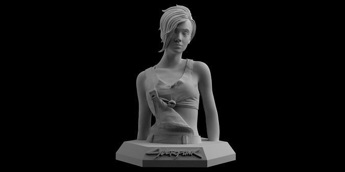 Cyberpunk 2077 Judy Alvarez Download 3D print model 3D print model