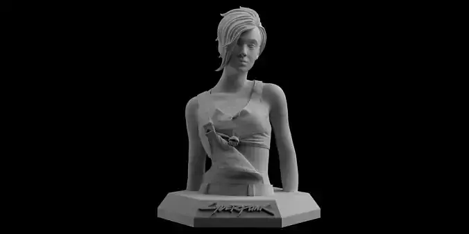 Cyberpunk 2077 Judy Alvarez Download 3D print model 3D print model
