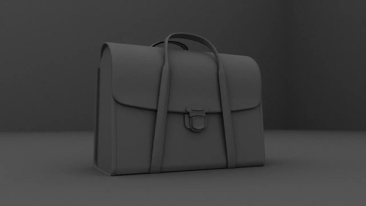 bag 3d model Low-poly 3D model_0