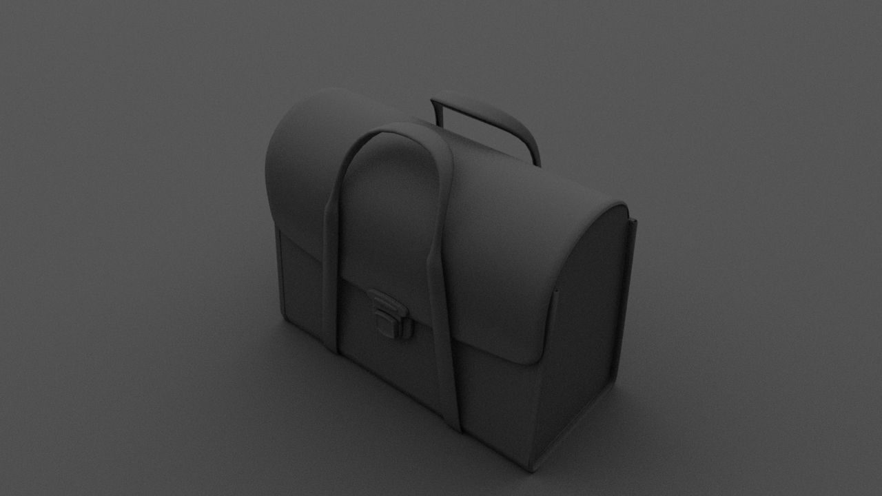 bag 3d model Low-poly 3D model_2