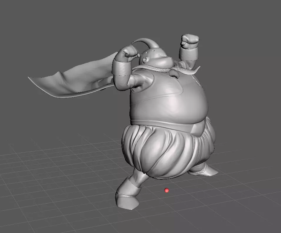 Fat Buu Dragon Ball 3D Model 3D print model_0