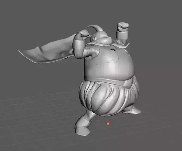 Fat Buu Dragon Ball 3D Model
