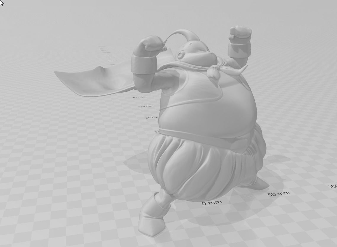 Fat Buu Dragon Ball 3D Model 3D print model_2