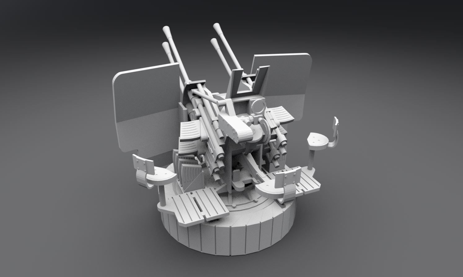 20mm Flak 38 Scale Model 3D print model_3