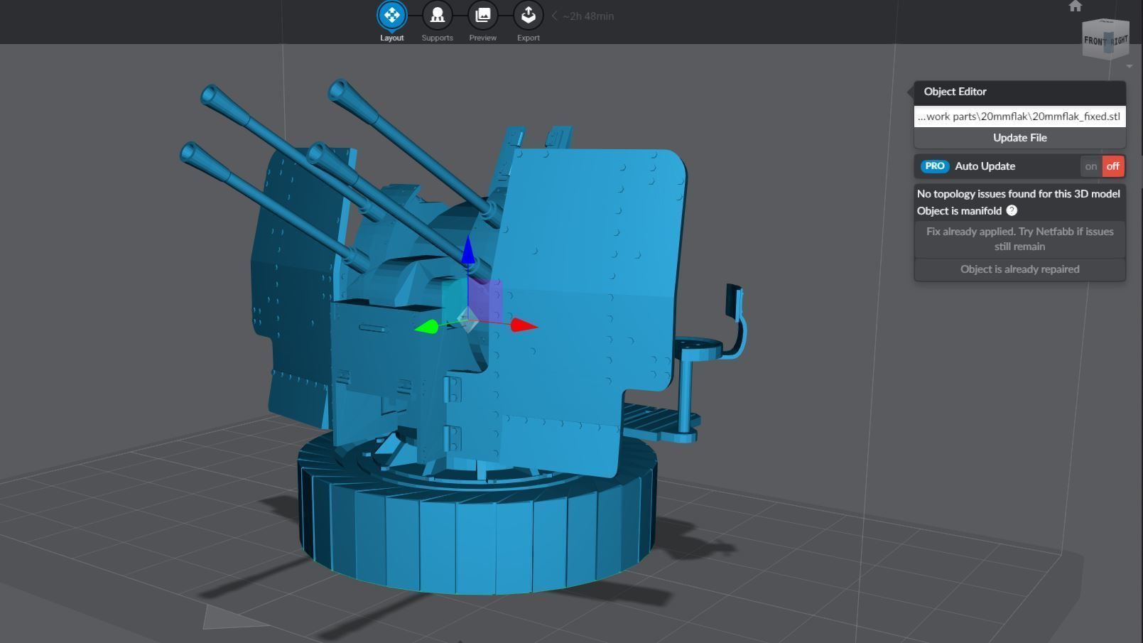 20mm Flak 38 Scale Model 3D print model_1