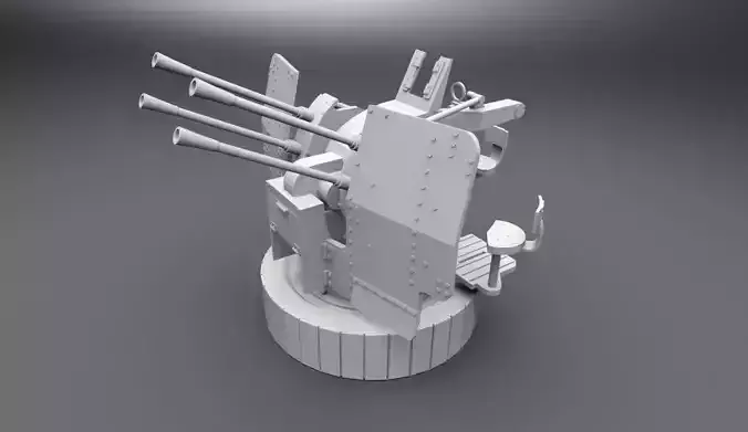 20mm Flak 38 Scale Model 3D print model