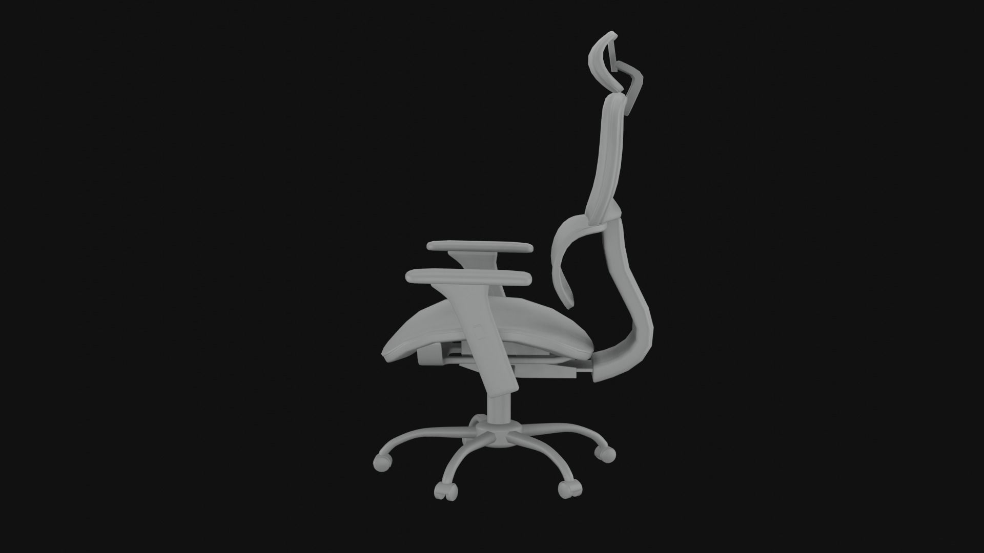 Ergonomic Mesh Executive Chair 3D model_6