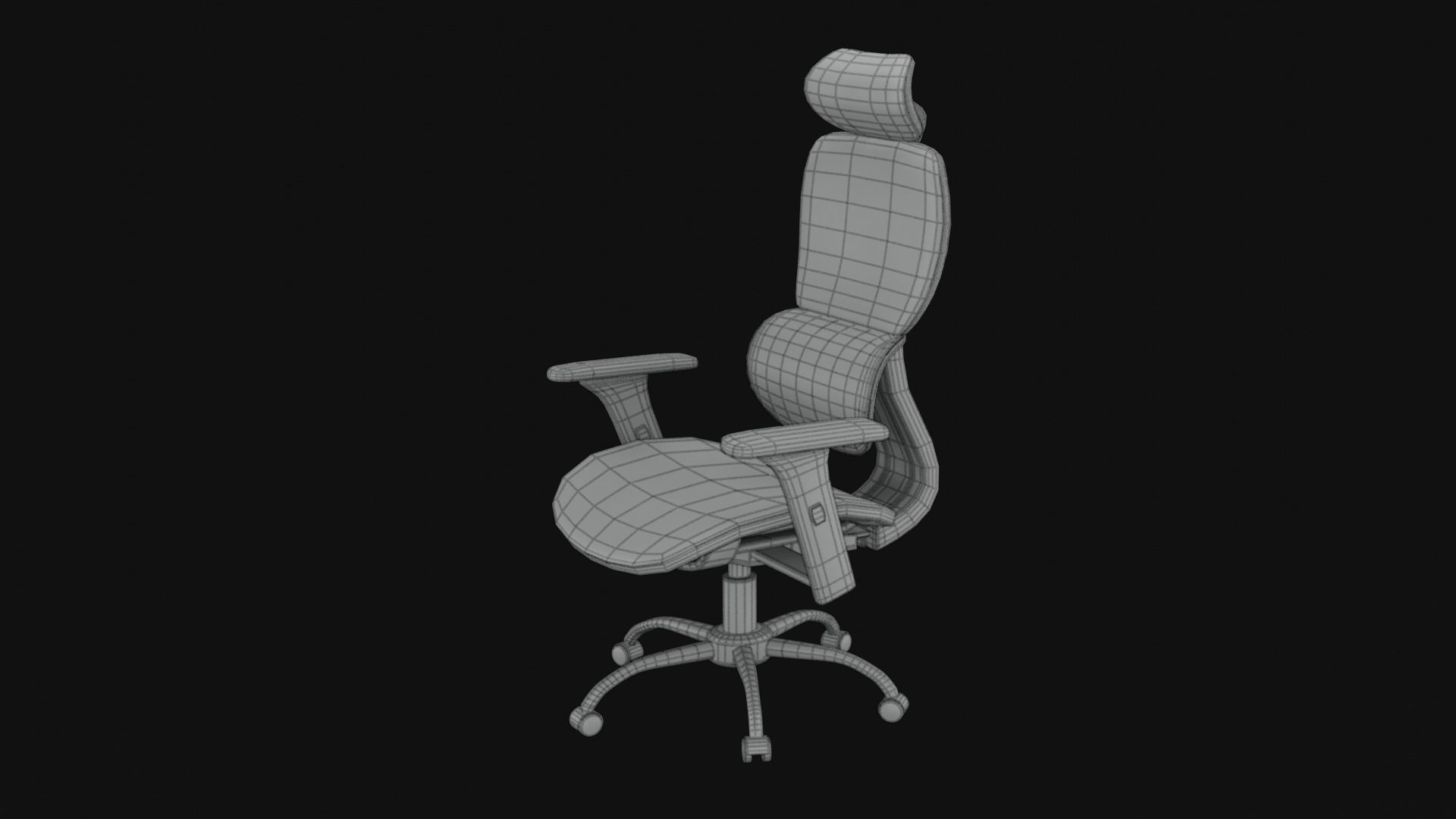Ergonomic Mesh Executive Chair 3D model_8