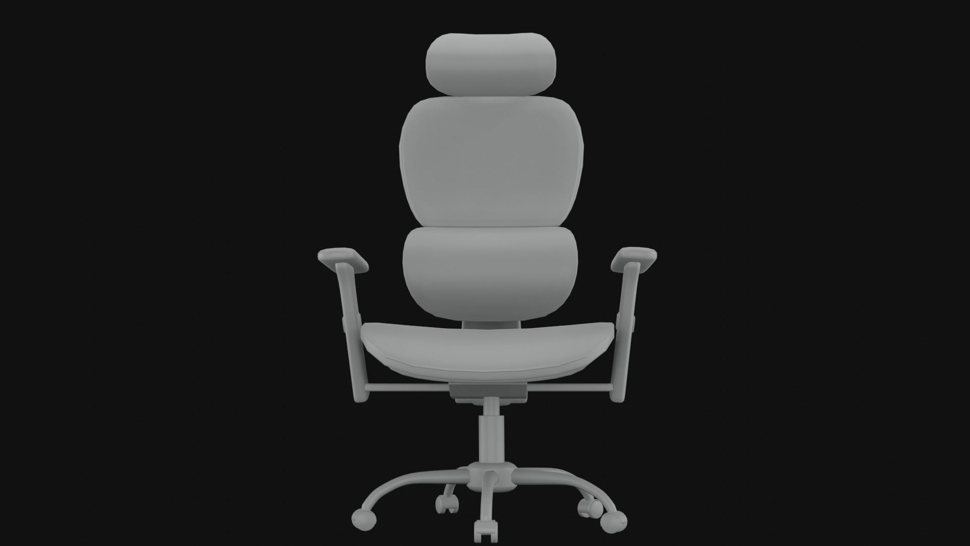 Ergonomic Mesh Executive Chair 3D model_4