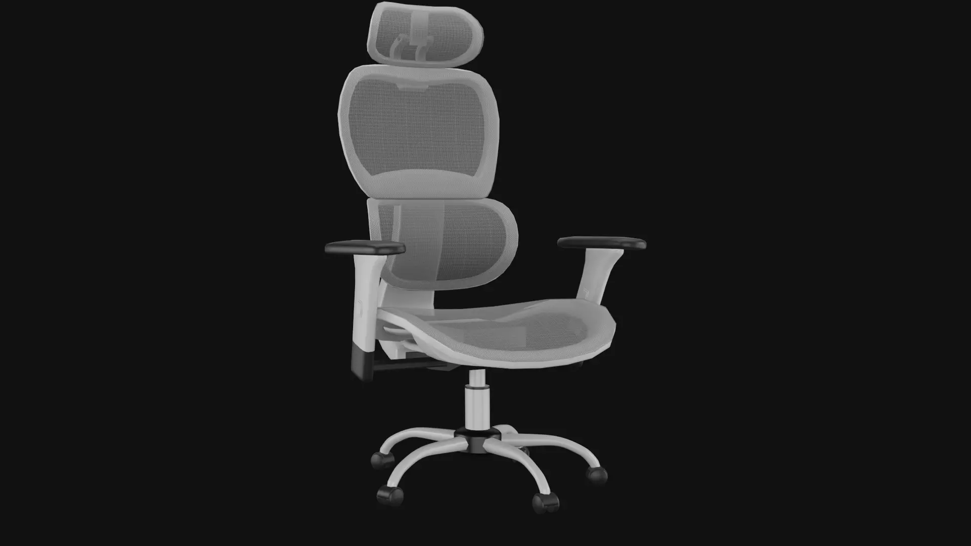 Ergonomic Mesh Executive Chair 3D model_0