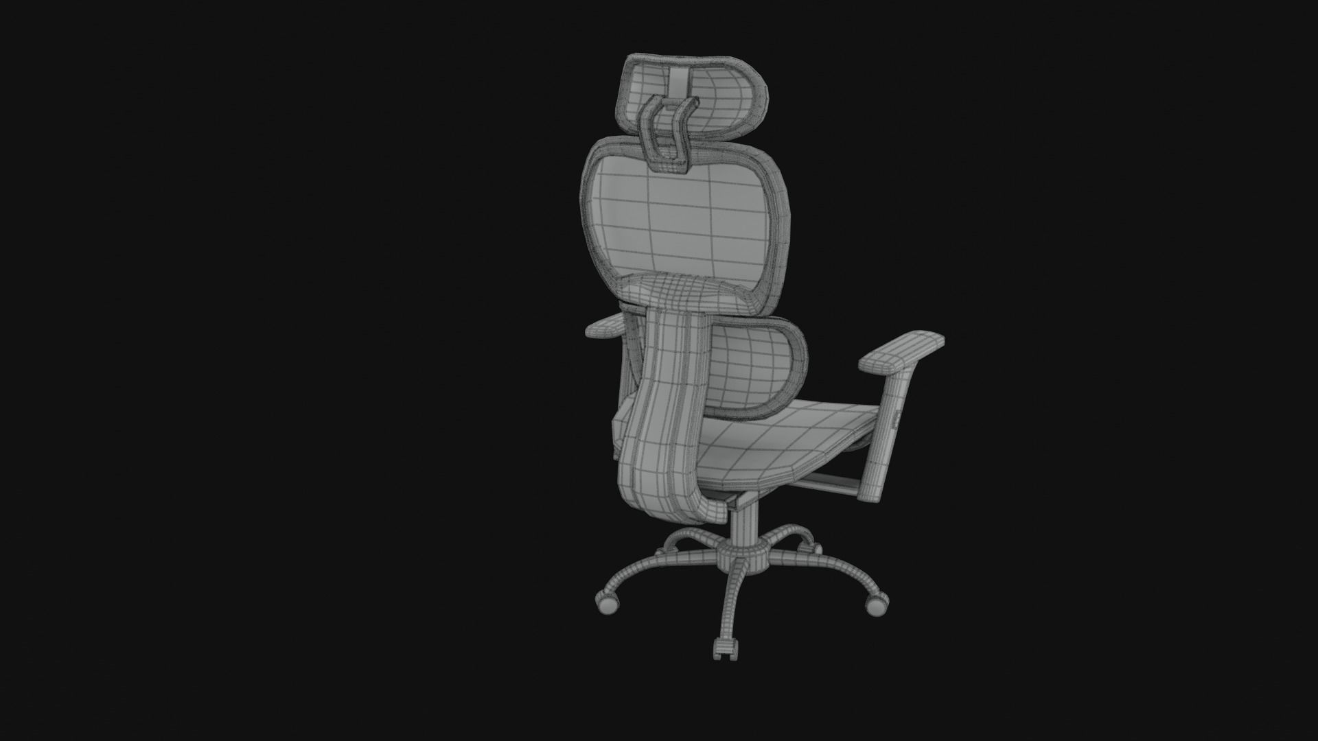 Ergonomic Mesh Executive Chair 3D model_9