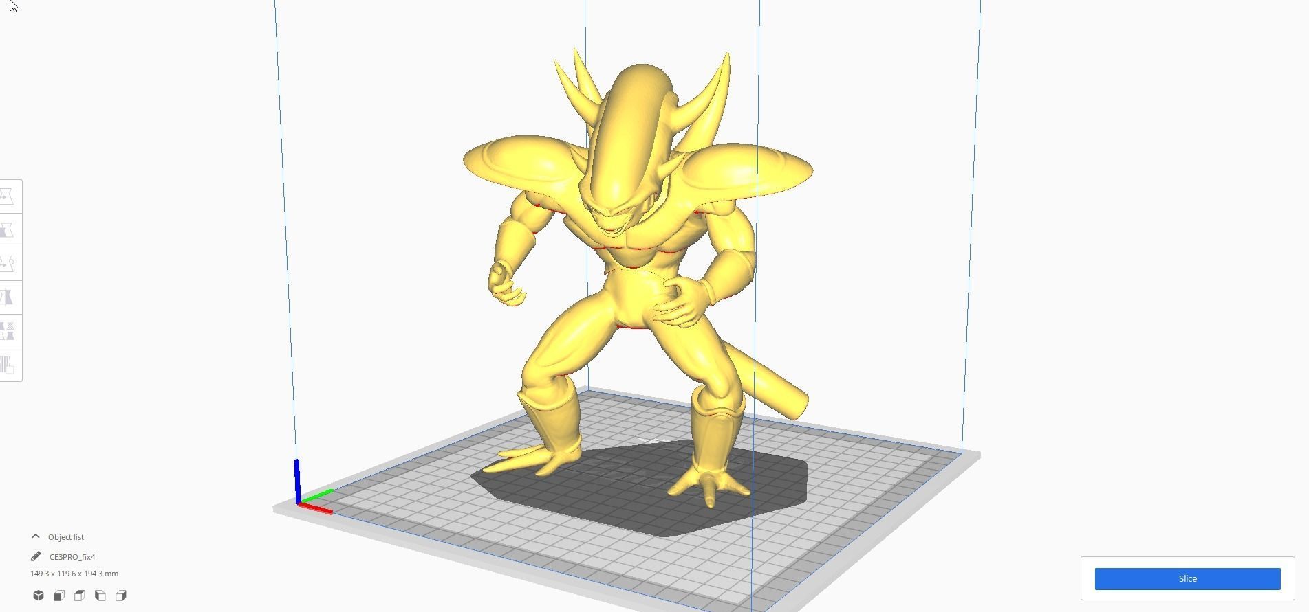 Frieza second form Dragon Ball 3D Model 3D print model_2