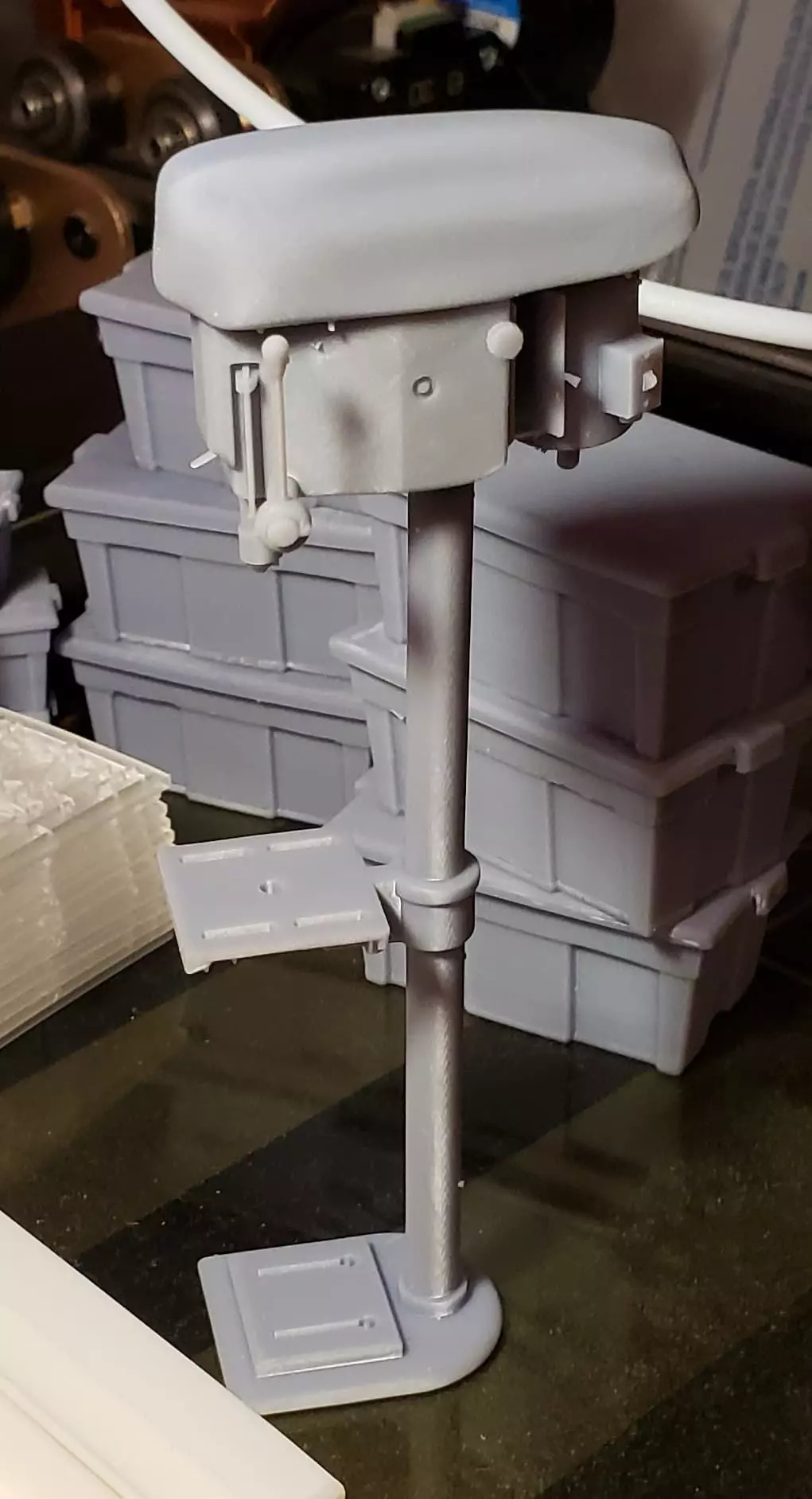 50s Era Drill Press Miniature 3D print model_0