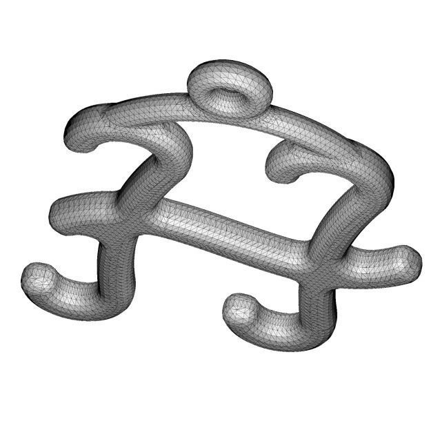 Classic Letter H - Pendant 3D print model_2