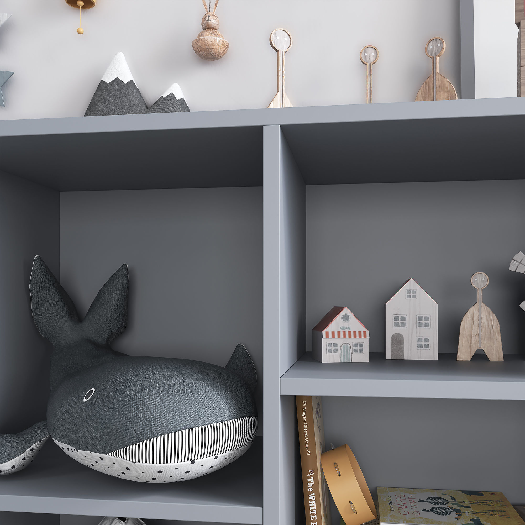 A large set of decor for a nursery in calm colors 3D model_9