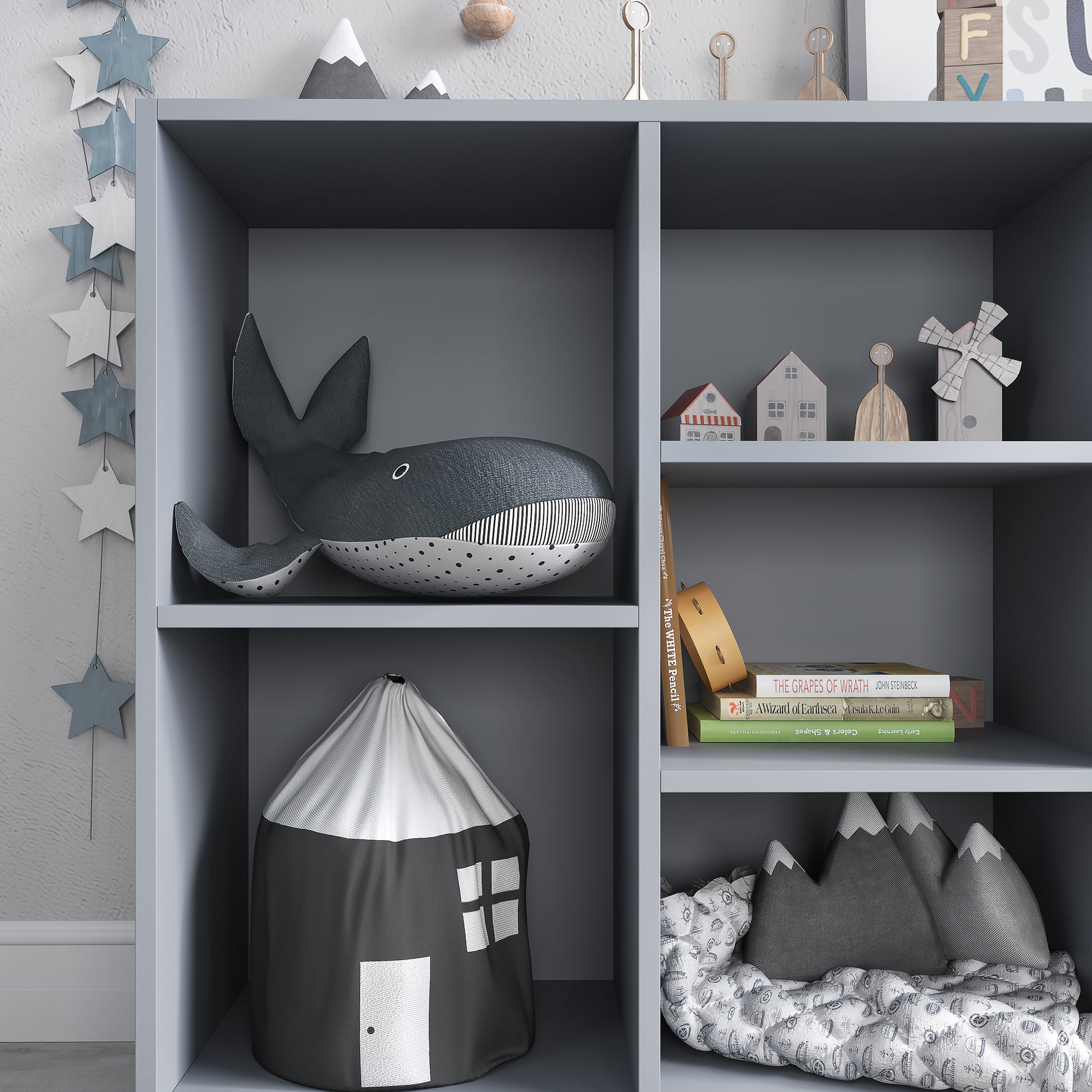 A large set of decor for a nursery in calm colors 3D model_3