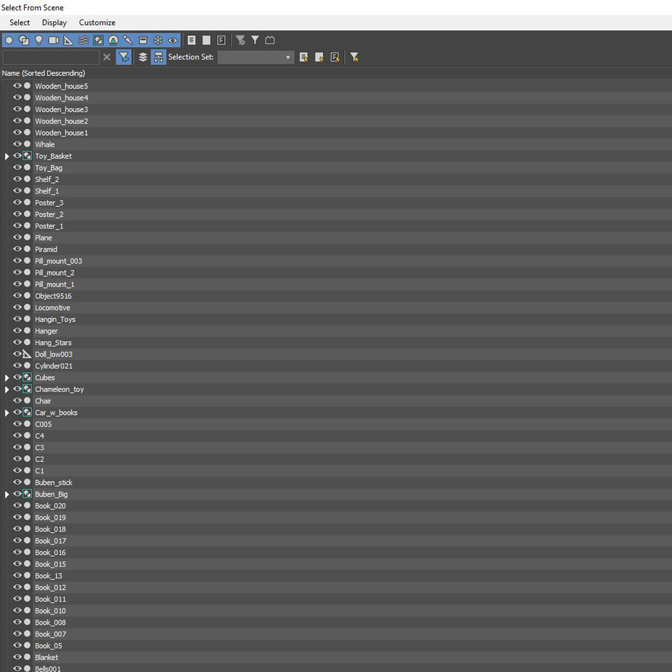 A large set of decor for a nursery in calm colors 3D model_20