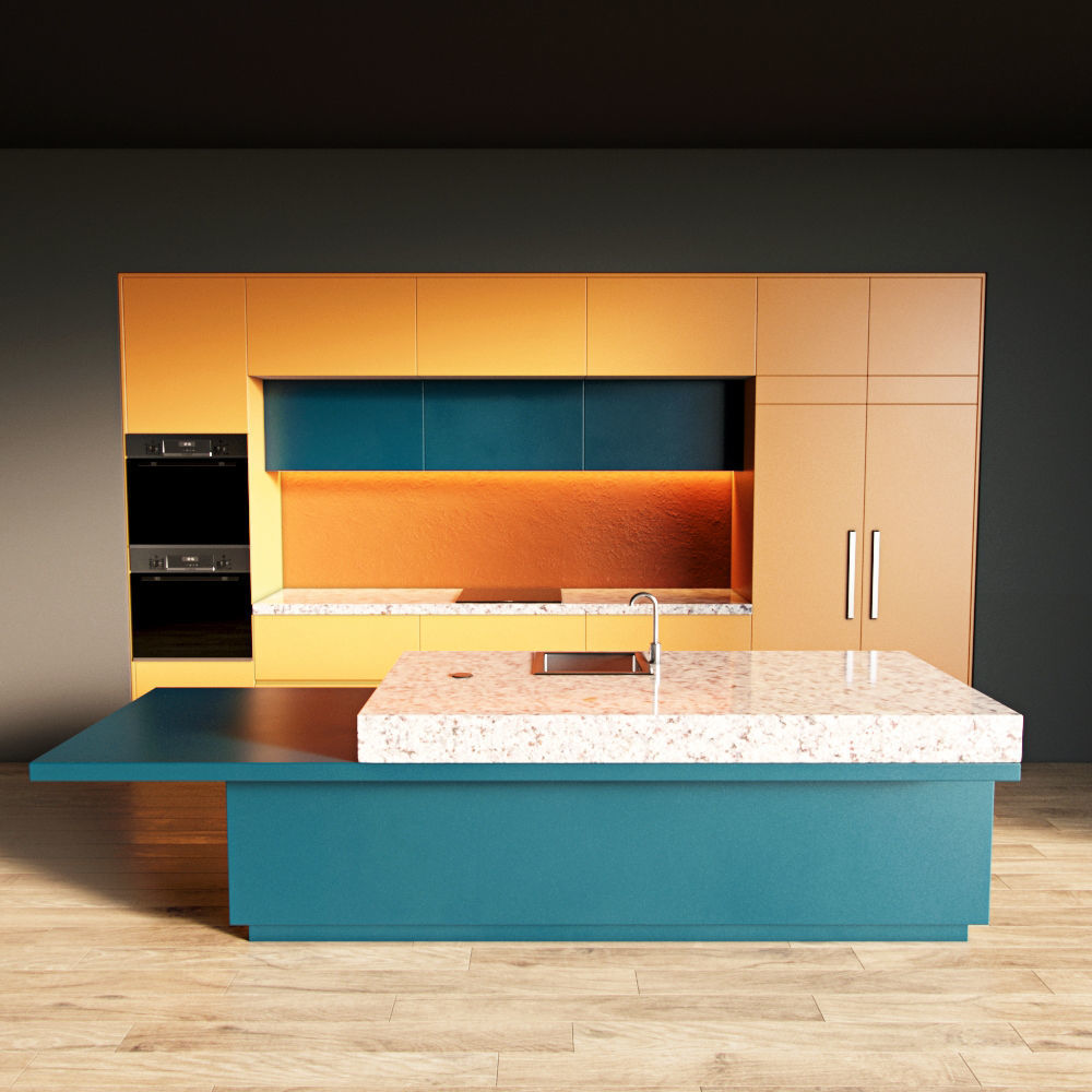 13-Kitchen1 matte 2 3D model_2