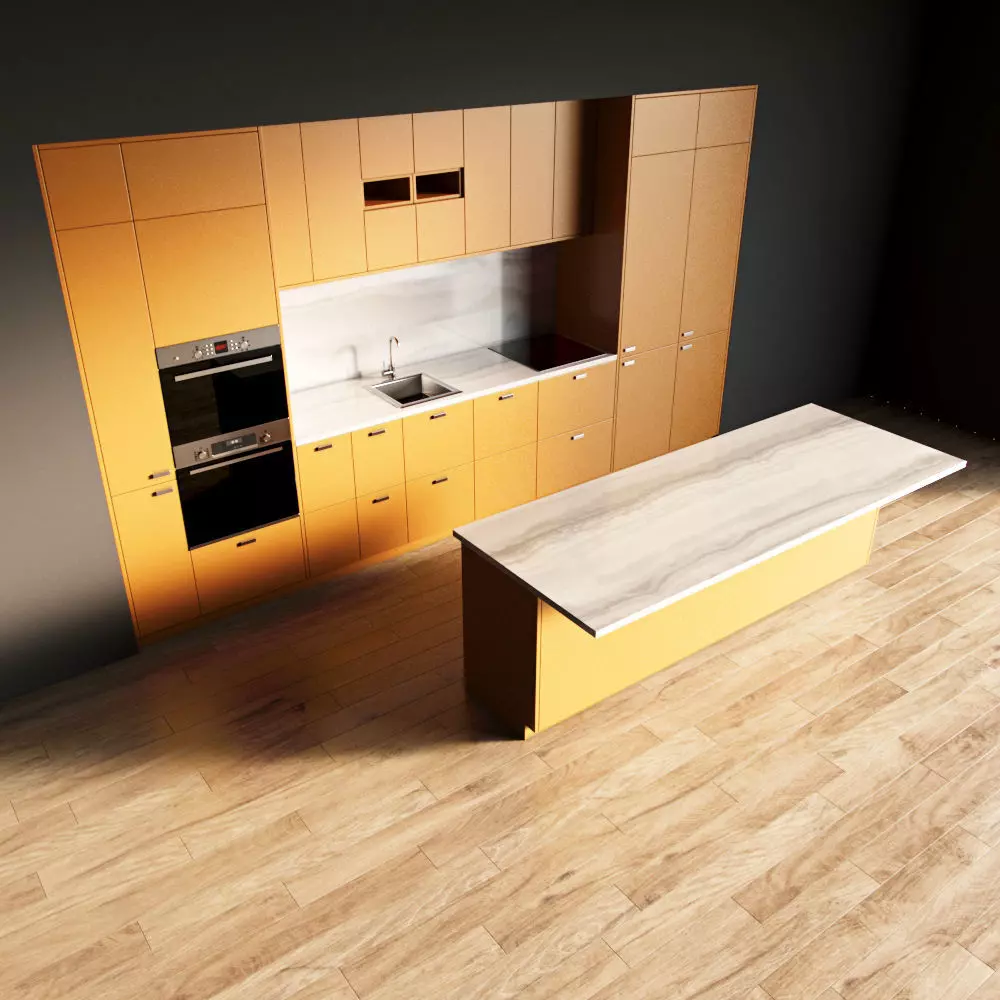20-Kitchen8 matte 2 3D model_0
