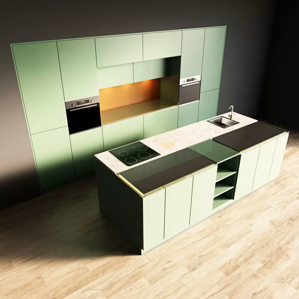 3-Kitchen3 matte 1 3D model_0