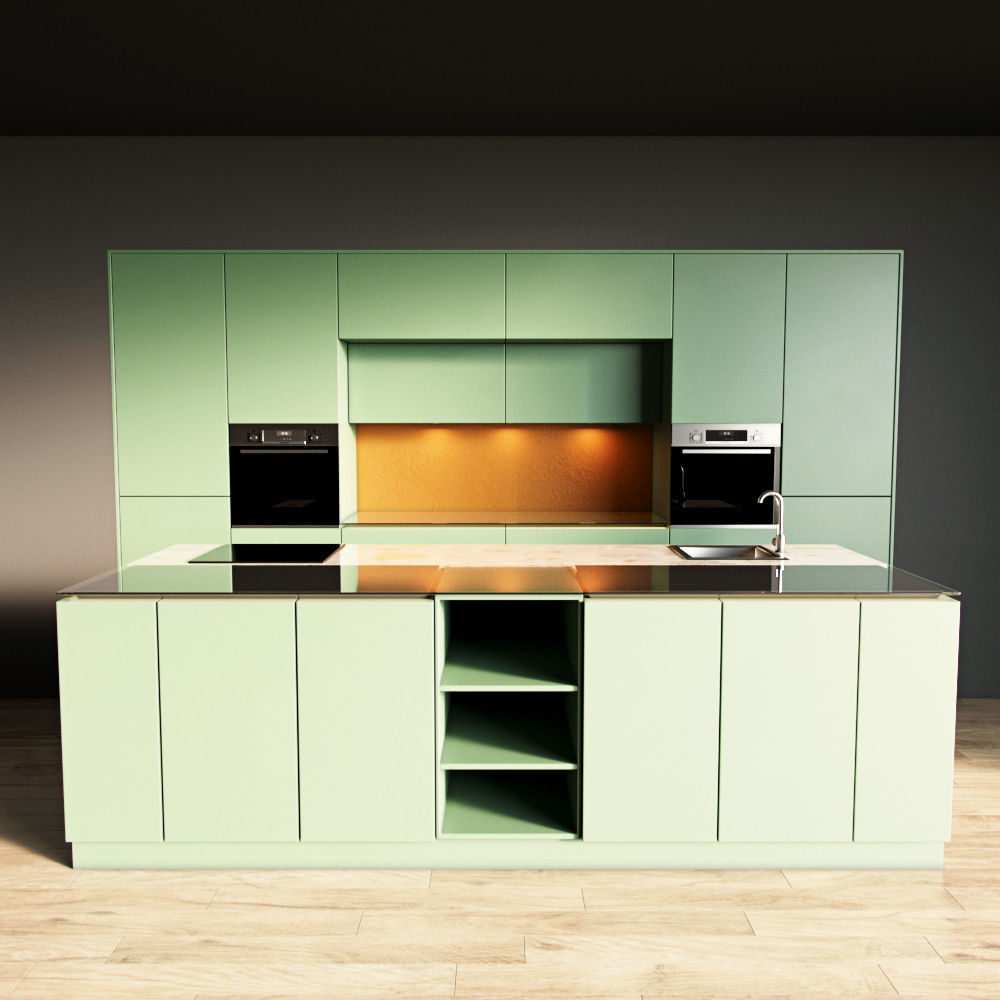 3-Kitchen3 matte 1 3D model_2