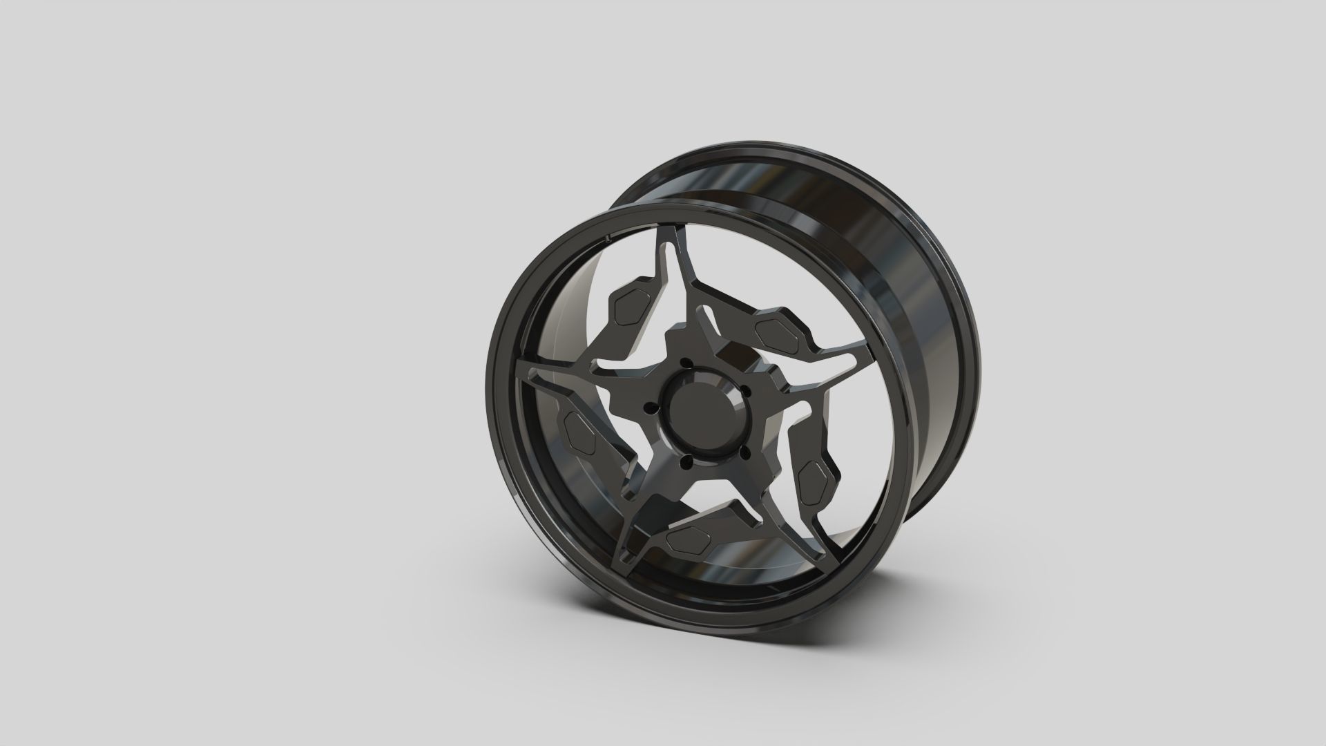 Rims wheel tuning auto garage  3D model_4