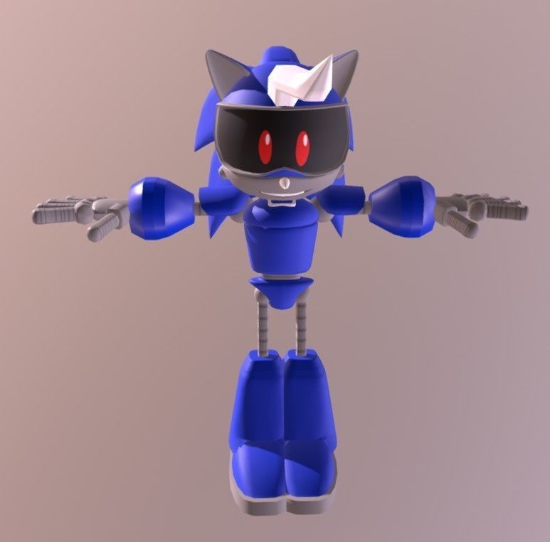 Jules the Hedgehog Model Low-poly 3D model_1