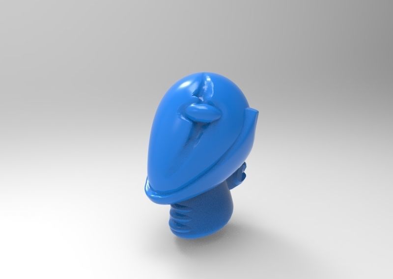 Evil Space Elf - Reaver Helm Set of 3 types 3D print model_12