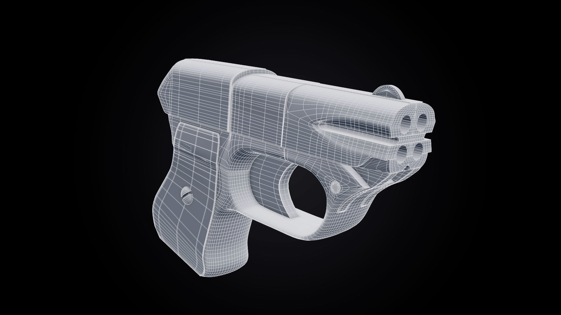 Cop 357 Derringer Low-poly 3D model_11
