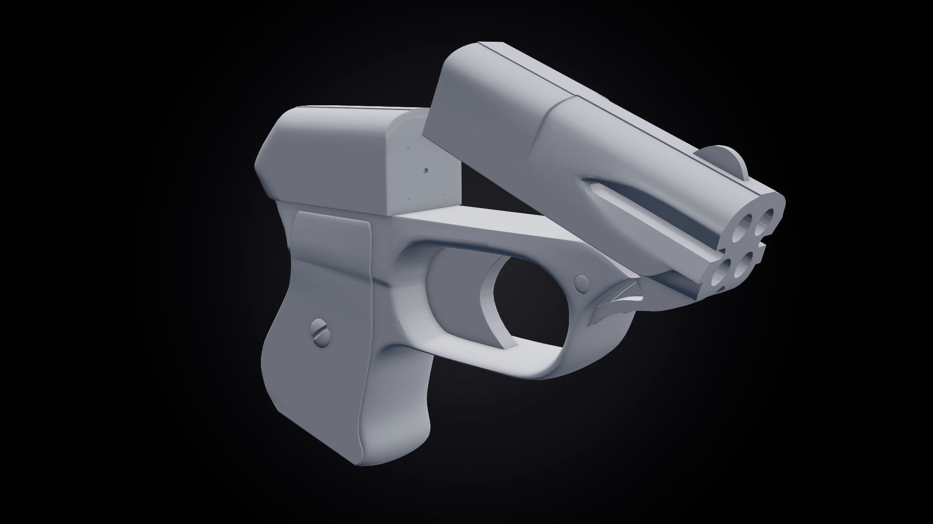 Cop 357 Derringer Low-poly 3D model_9
