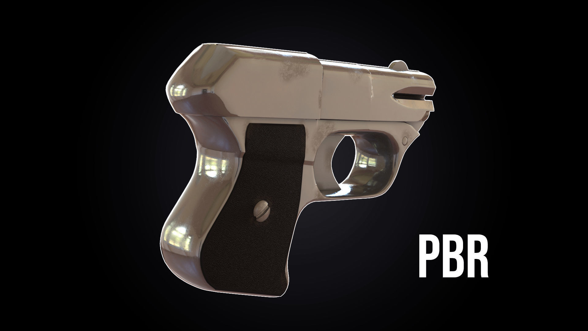 Cop 357 Derringer Low-poly 3D model_4