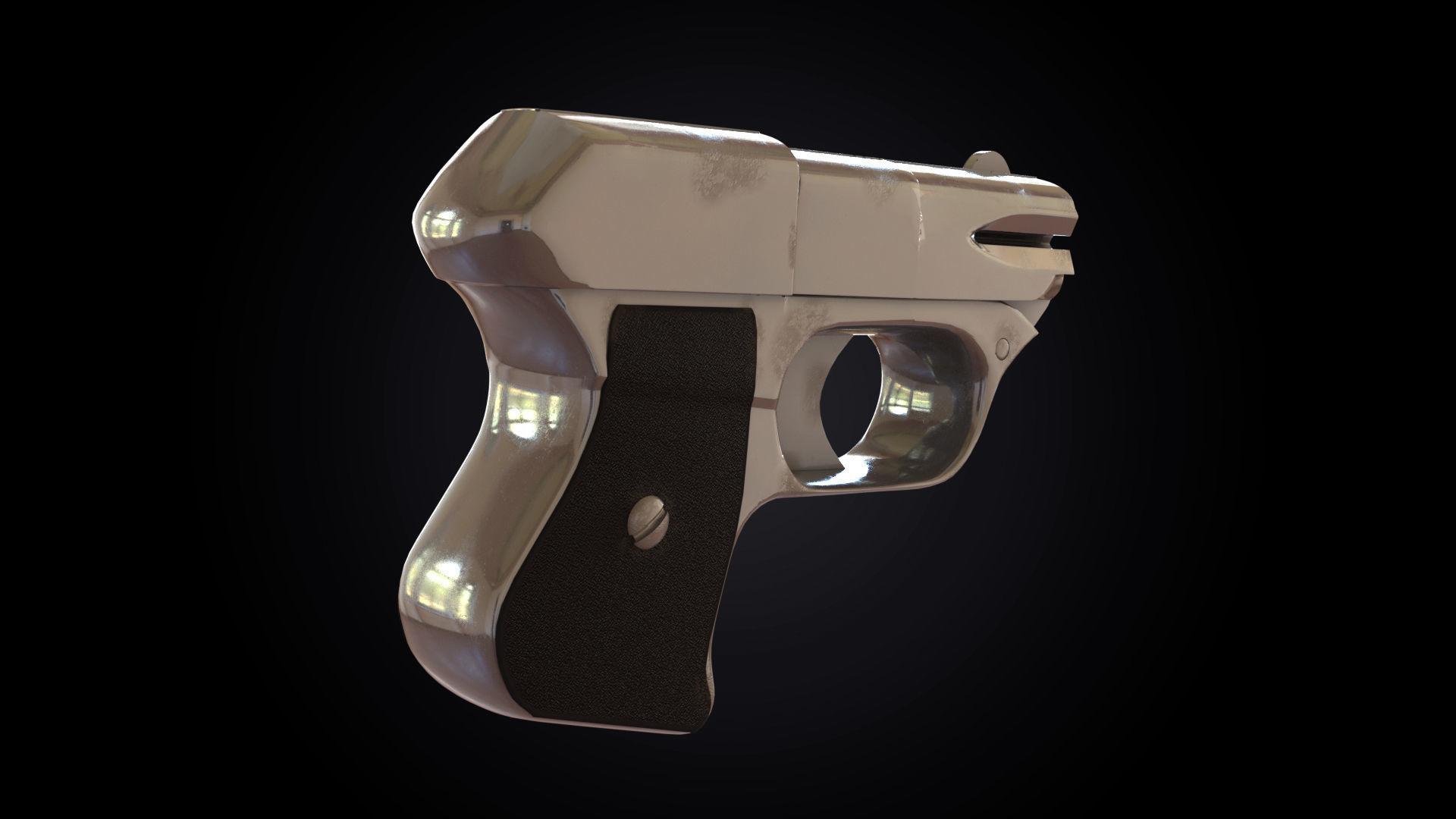 Cop 357 Derringer Low-poly 3D model_3