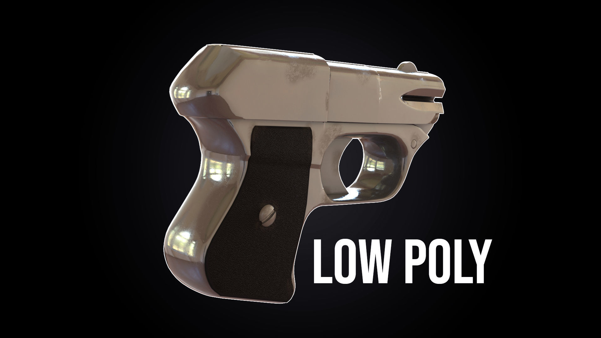 Cop 357 Derringer Low-poly 3D model_6