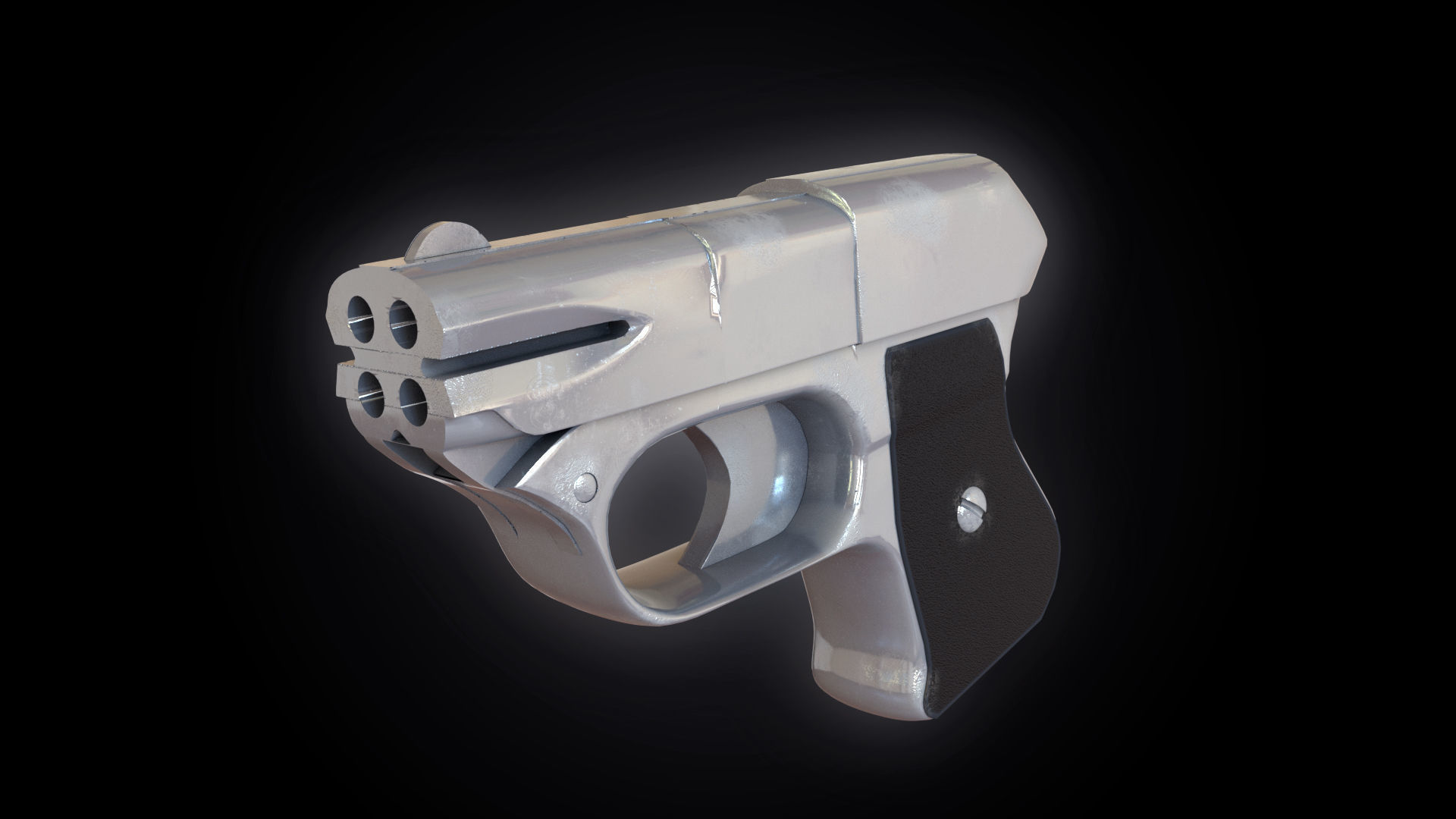 Cop 357 Derringer Low-poly 3D model_1