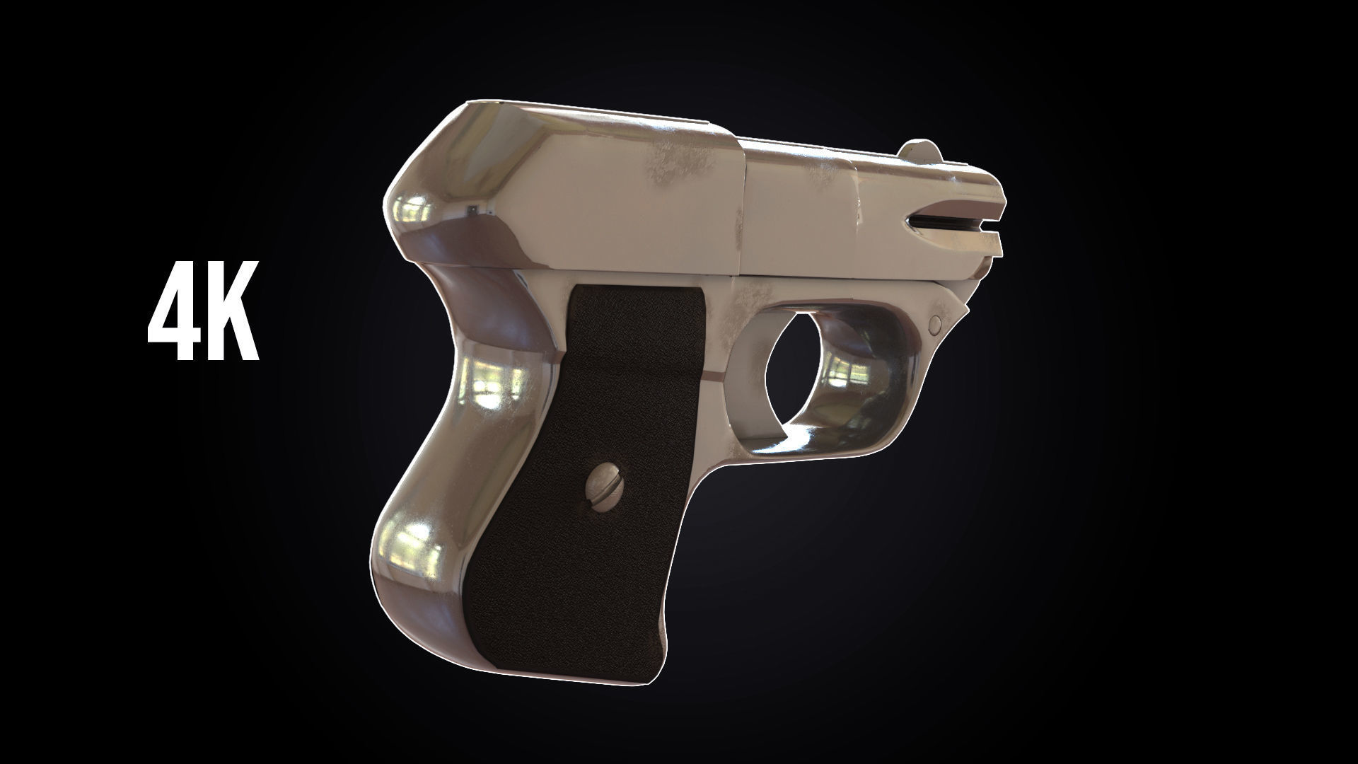 Cop 357 Derringer Low-poly 3D model_5