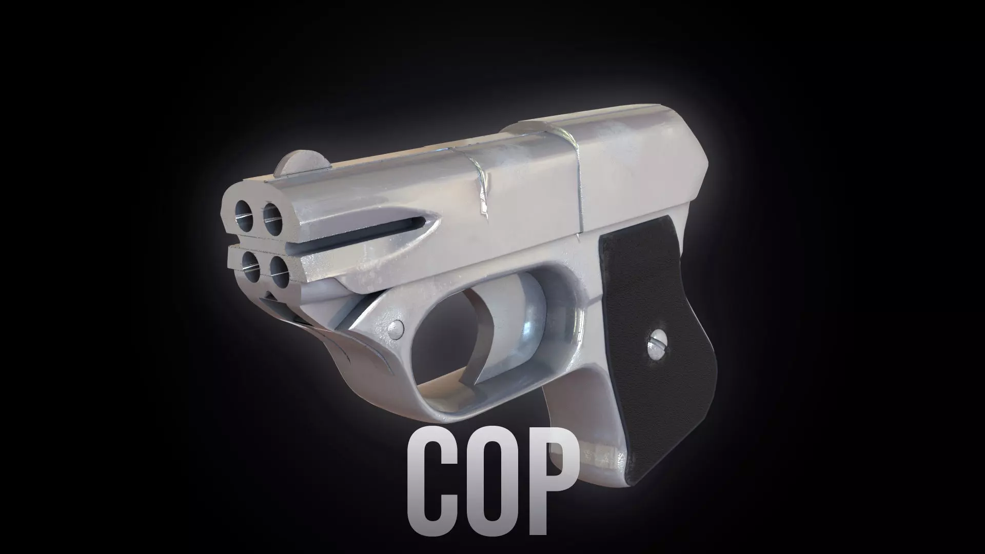 Cop 357 Derringer Low-poly 3D model_0
