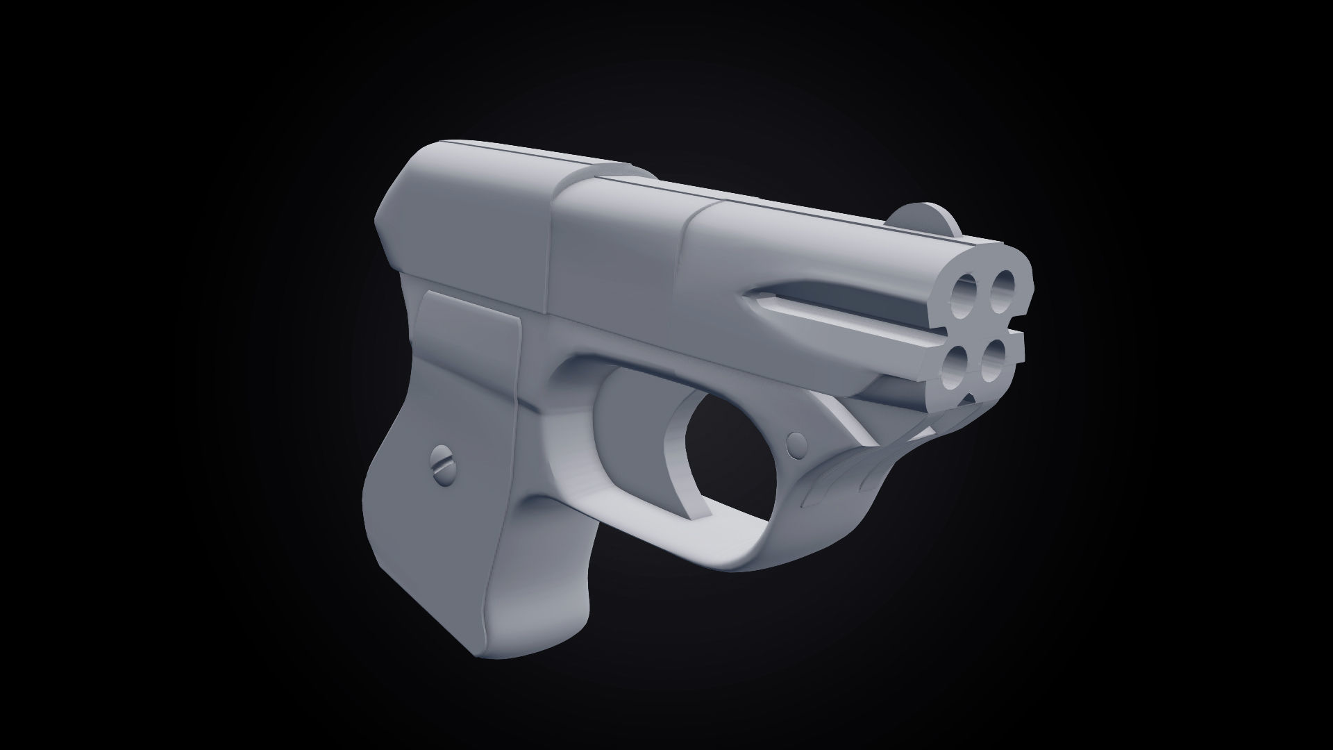 Cop 357 Derringer Low-poly 3D model_7