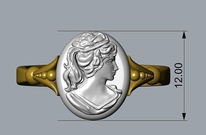 Ring-Cameo 3D print model