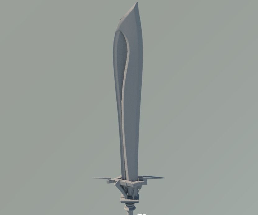 sword of anything you love Low-poly 3D model_2