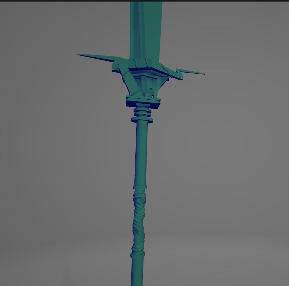 sword of anything you love Low-poly 3D model_5